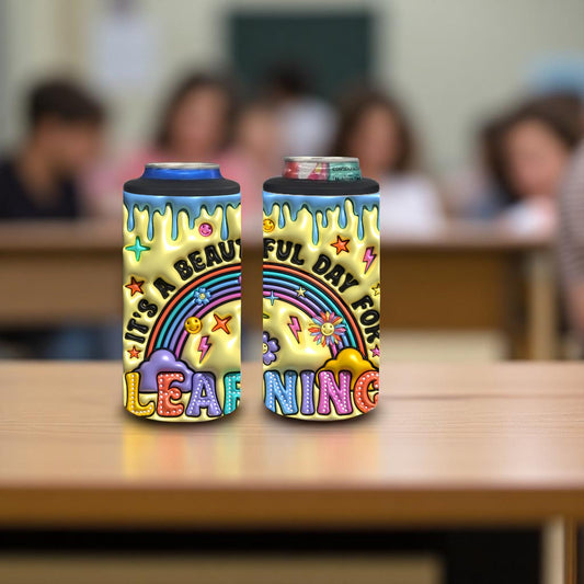 Beautiful Day for Learning 4-in-1 Can Cooler Cup New Arrival Tea Shirt Shoppe Wholesale