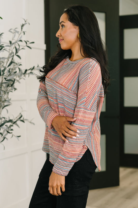 Life Like This Dolman Long Sleeve Top – soft stretch with easy drop shoulder fit – alternate view 2