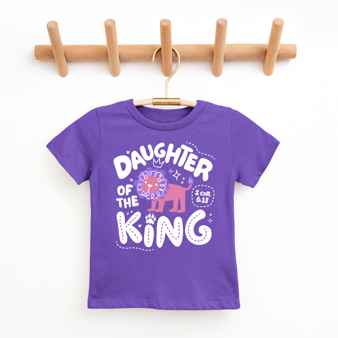 Daughter Of A King Youth & Toddler Graphic Tee Youth Graphic Tee Tea Shirt Shoppe