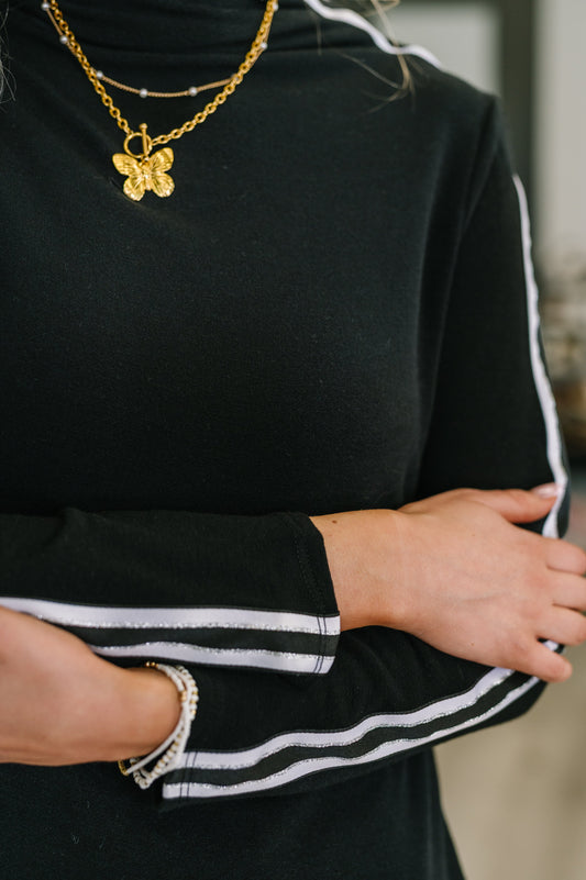Live Fast High Neck Pullover in knit – alternate view 2