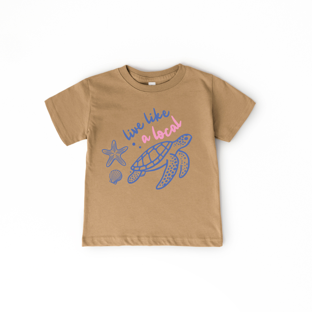 Live Like A Local Toddler/Youth Graphic Tee Youth Graphic Tee Tea Shirt Shoppe 2T Coyote