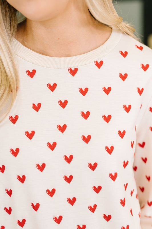 Lovely Ladies Long Sleeve Top in terry – alternate view 2