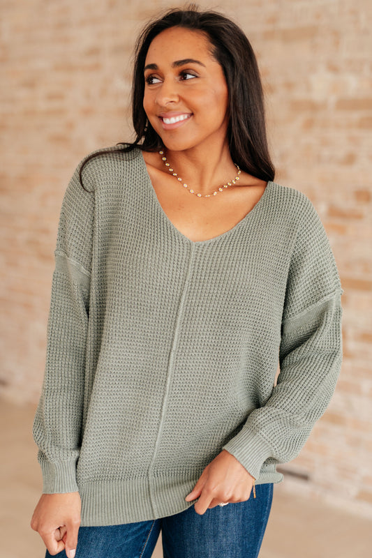 Magi Lune V-Neck Sweater in knit