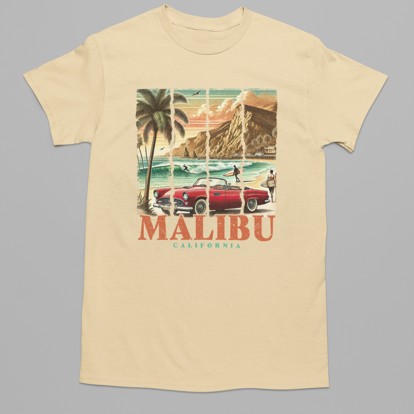 Malibu Graphic Tee T-shirt Tea Shirt Shoppe S Vegas Gold