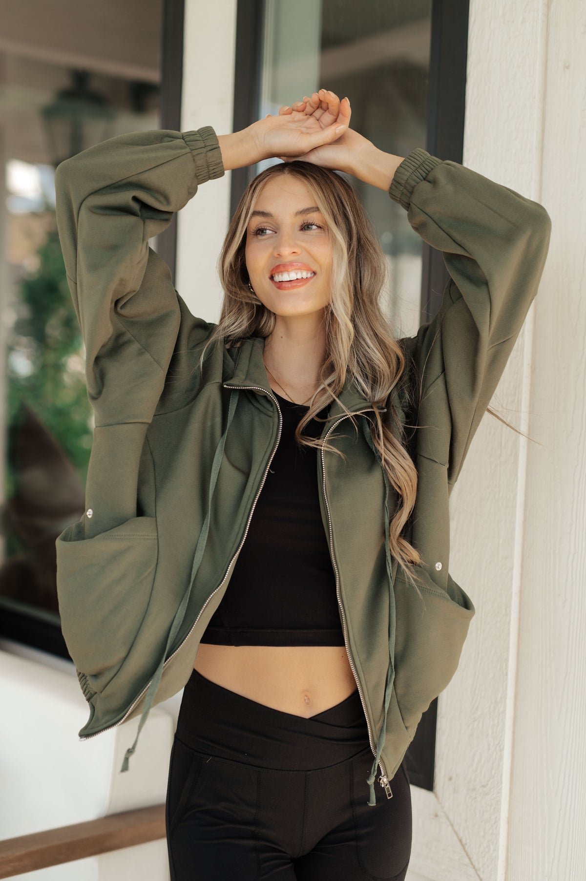Miss You More Zip Up Sweatshirt – alternate view 4