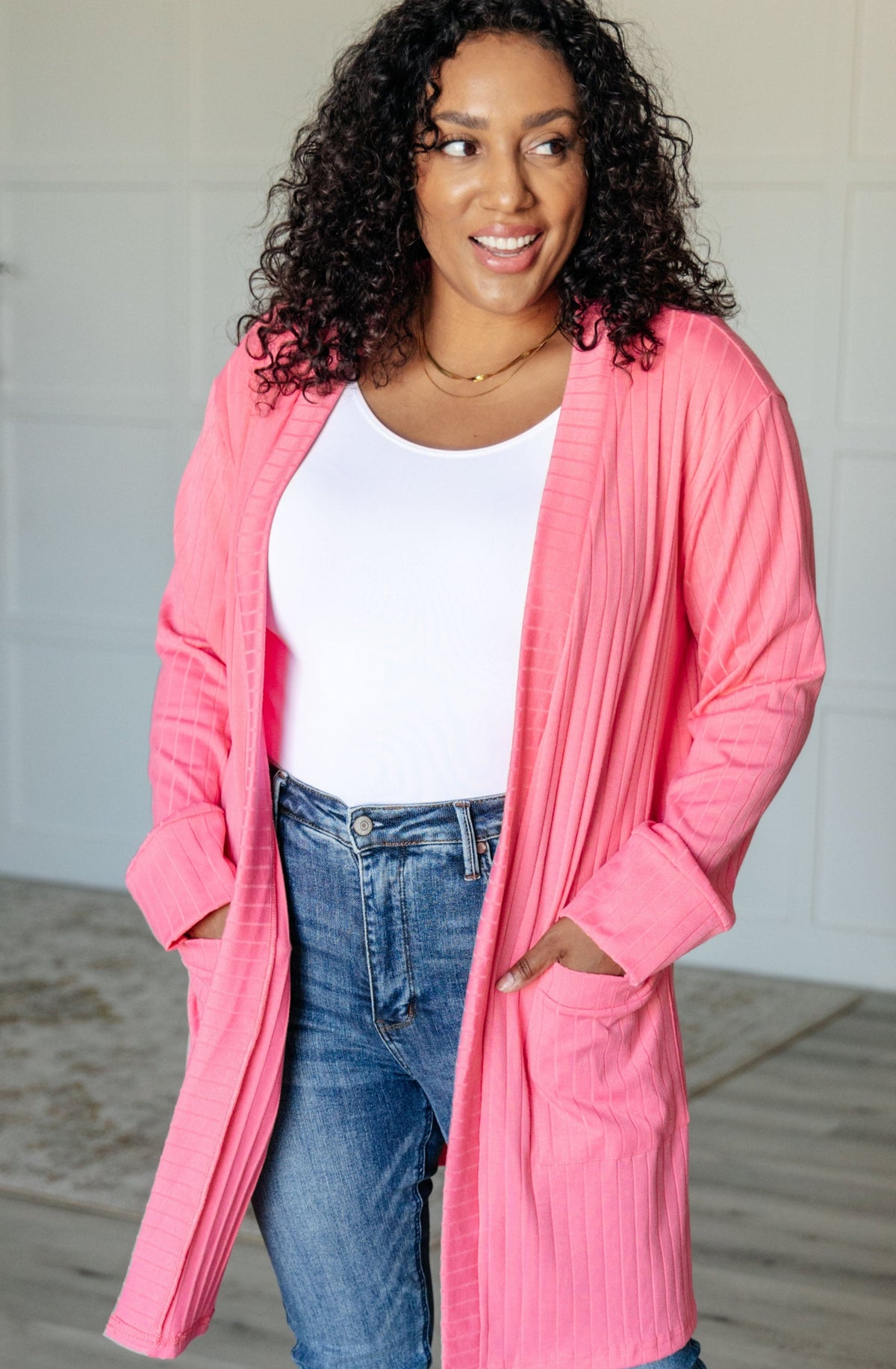 Modern Idealist Open Front Cardigan