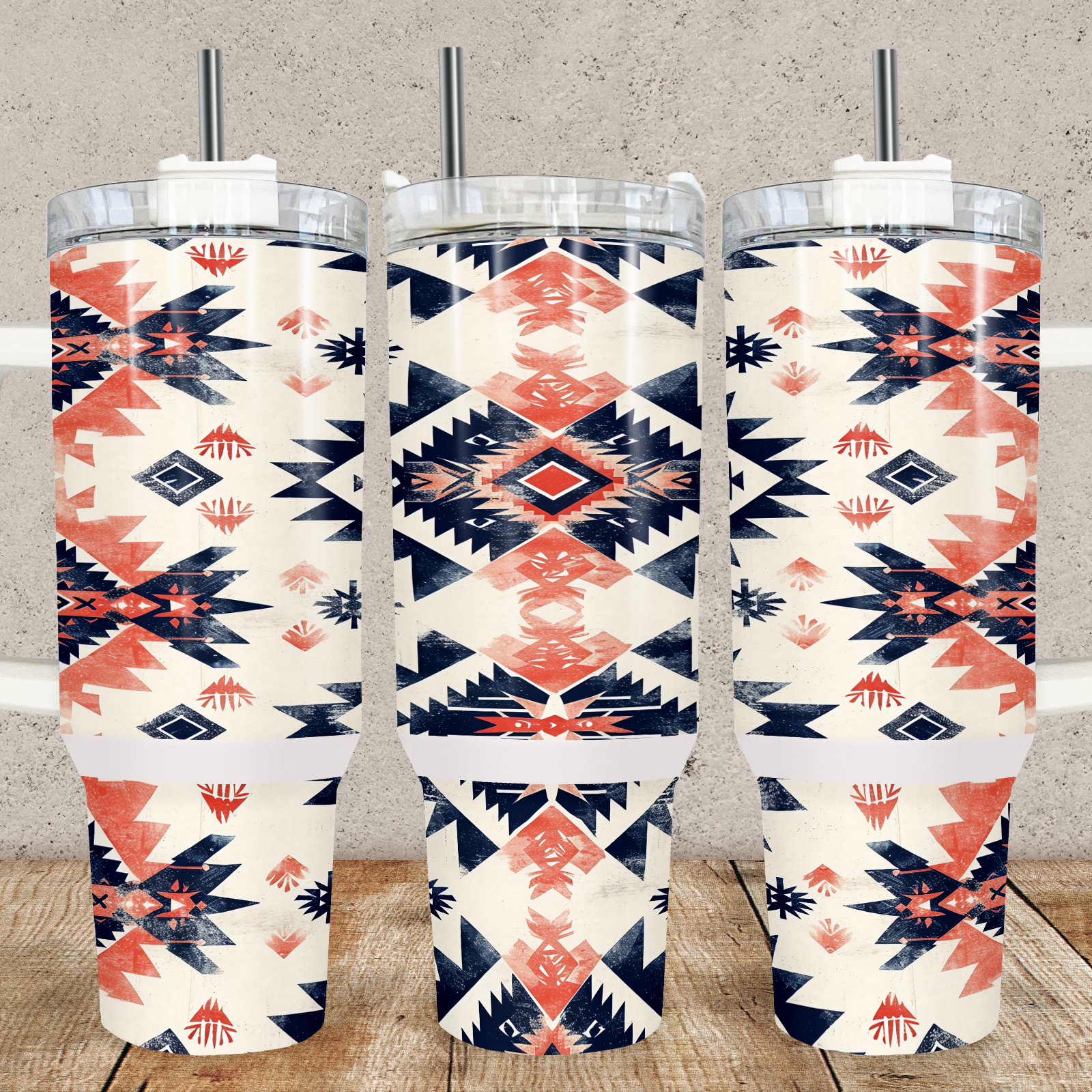 Modern Southwestern 40oz Tumbler Tumbler Tea-Shirt Shoppe