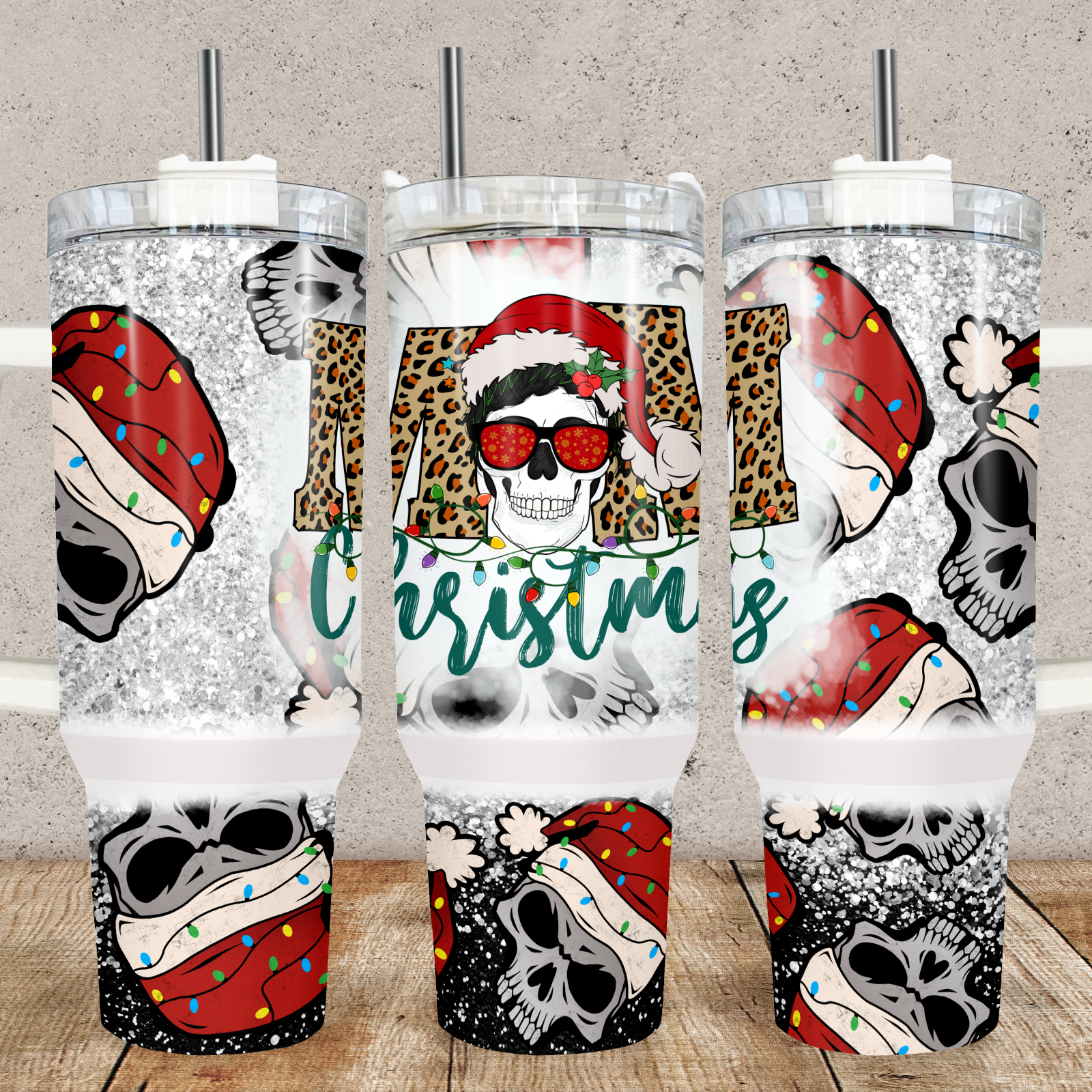 Mom Christmas 40oz Tumbler Tumbler Tea-Shirt Shoppe