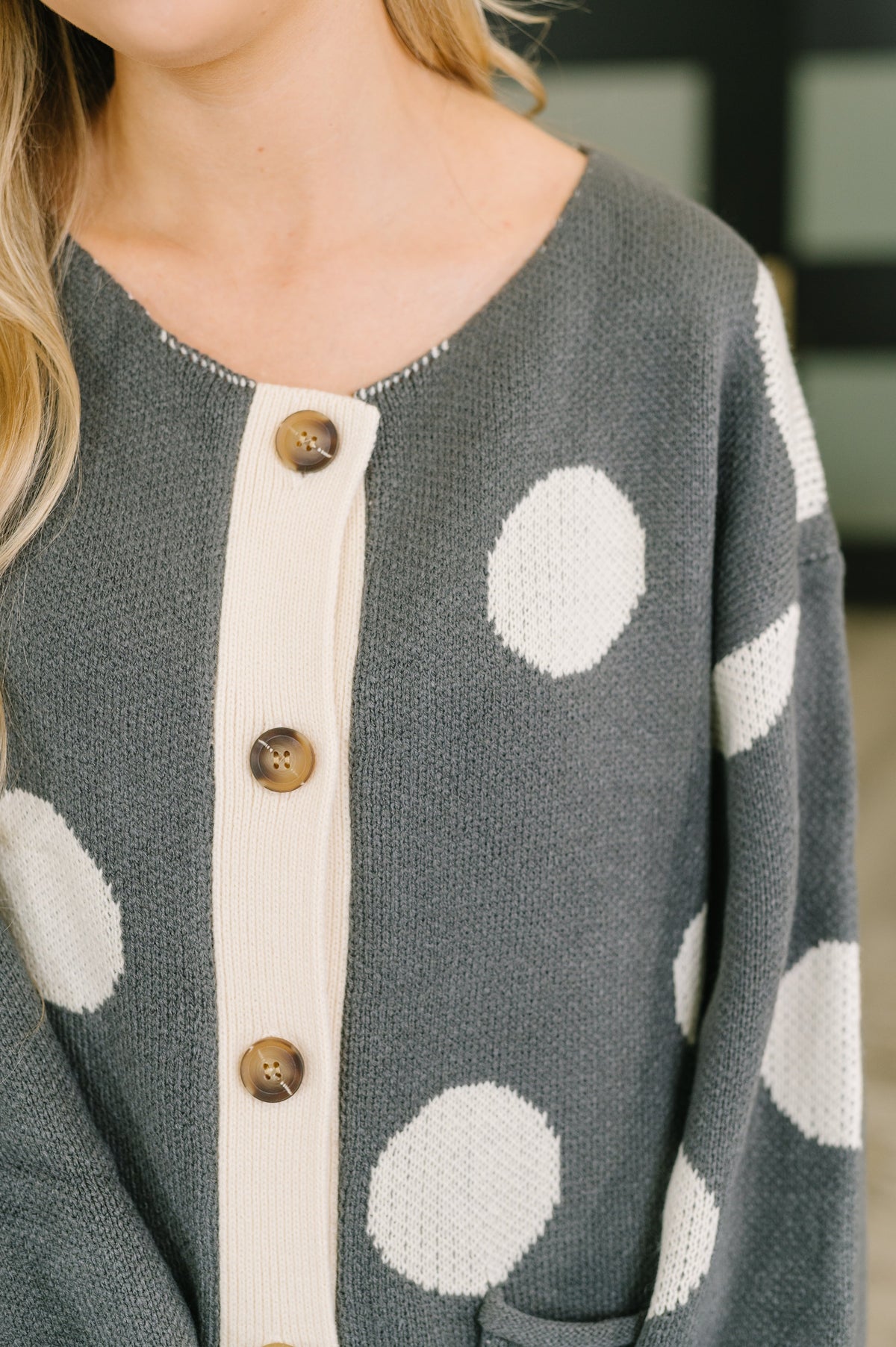 More Myself Button Down Cardigan in knit – alternate view 2