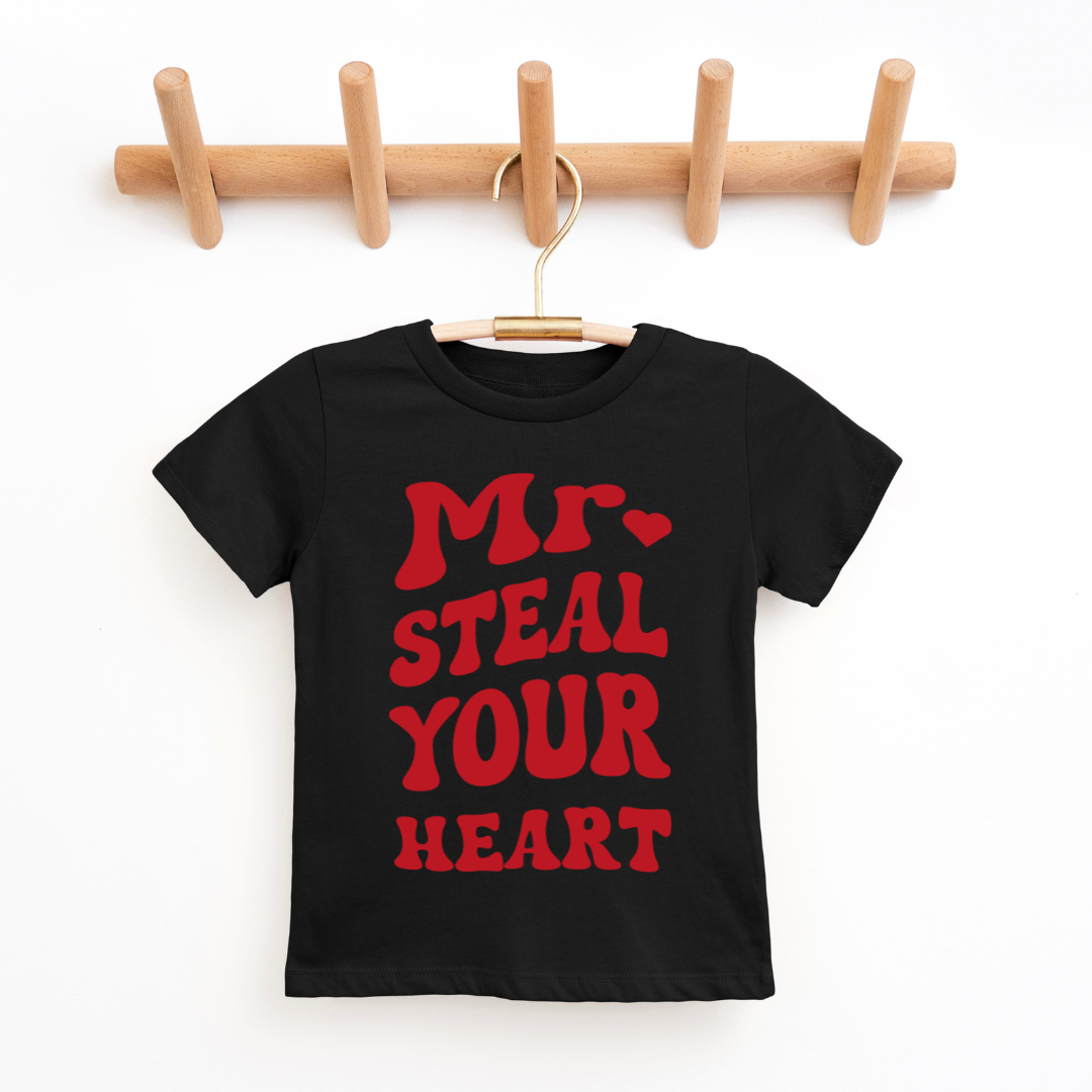 Mr. Steal Your Heart Youth & Toddler Graphic Tee Youth Graphic Tee Tea Shirt Shoppe