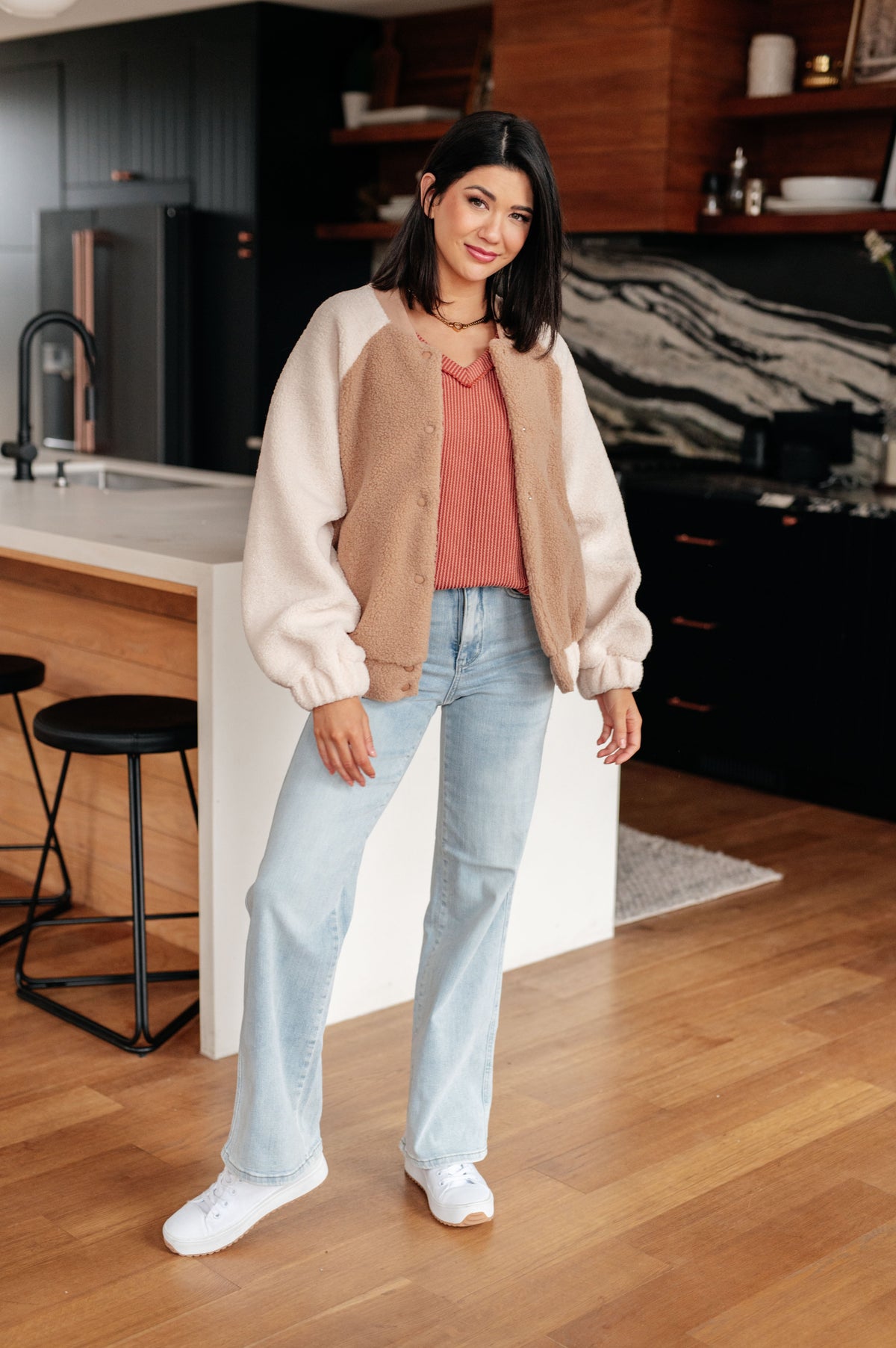 My Little Teddy Bomber Jacket in fleece – alternate view 3