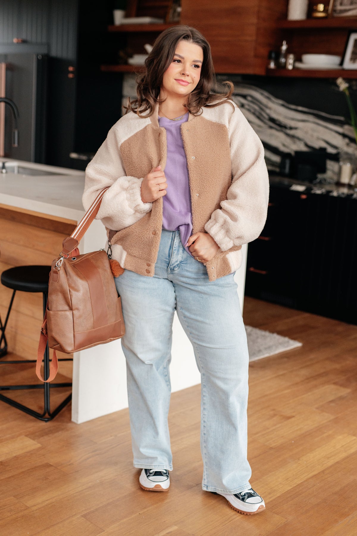 My Little Teddy Bomber Jacket in fleece – alternate view 6