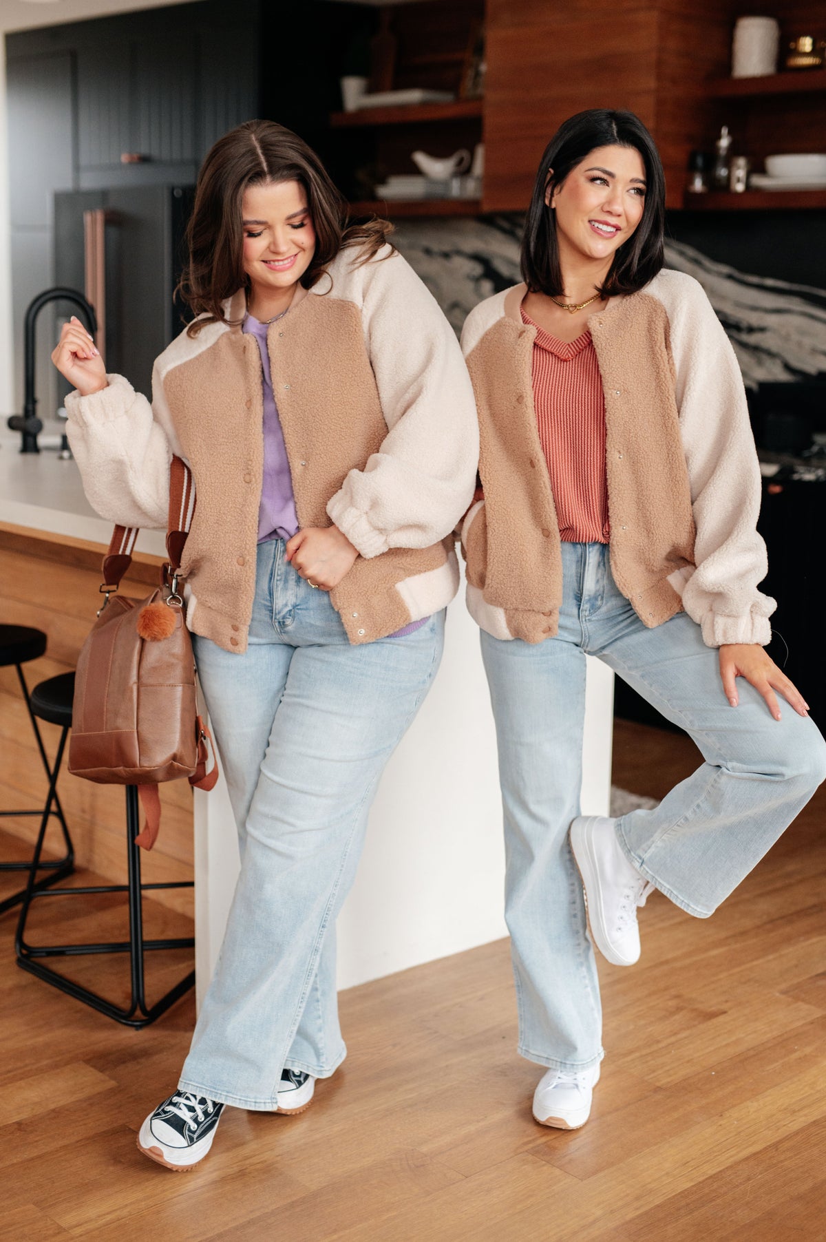 My Little Teddy Bomber Jacket in fleece