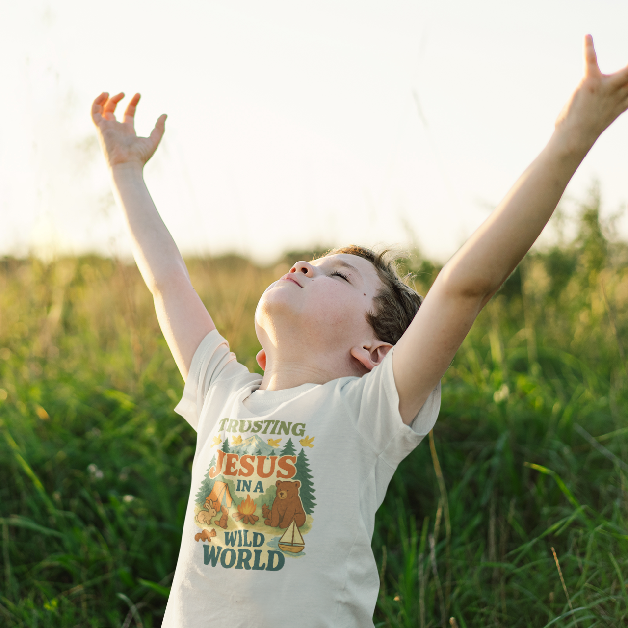 Trusting in the Wild Graphic Tee Youth Graphic Tee Tea Shirt Shoppe