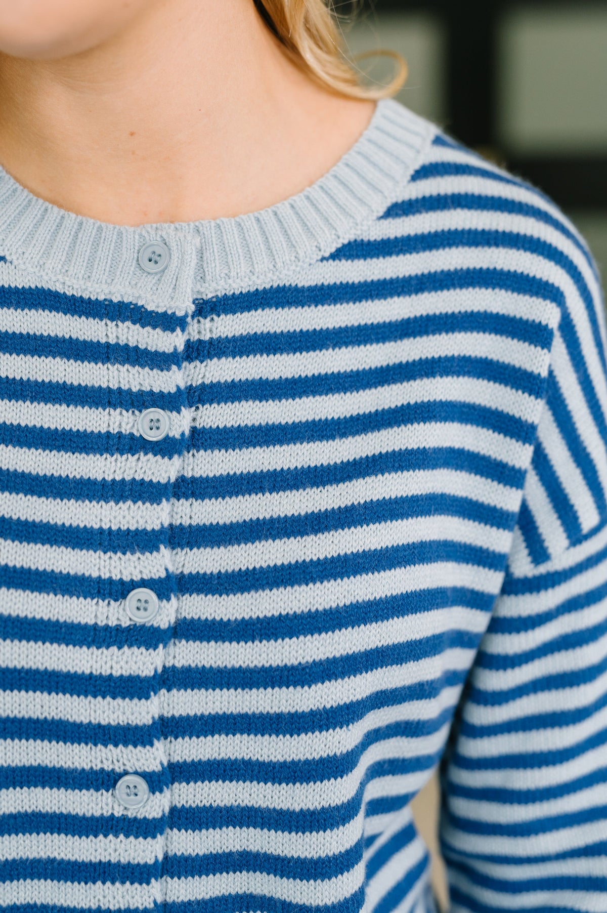 Never Let Me Down Brushed Button Down Cardigan in knit – alternate view 2