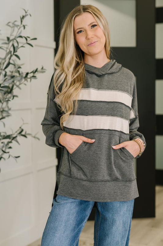 Nice to Meet Me Pullover Hoodie – high-stretch French terry with drop shoulders