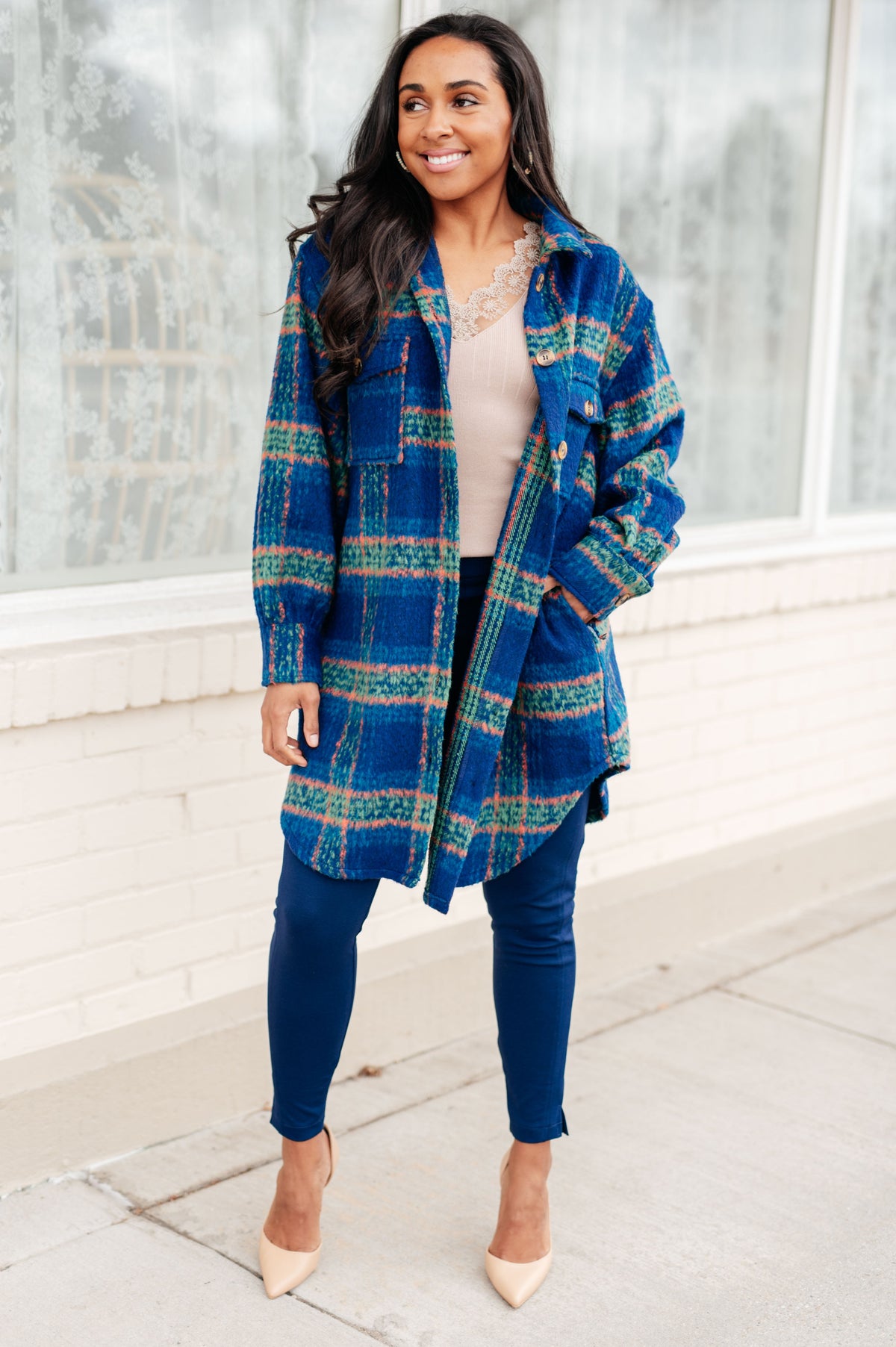 No Tears Plaid Coat in flannel