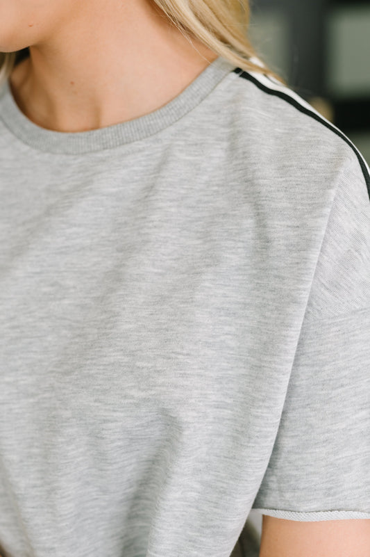 On Your Mind Casual Relaxed Tee – soft jersey knit with high stretch – alternate view 2