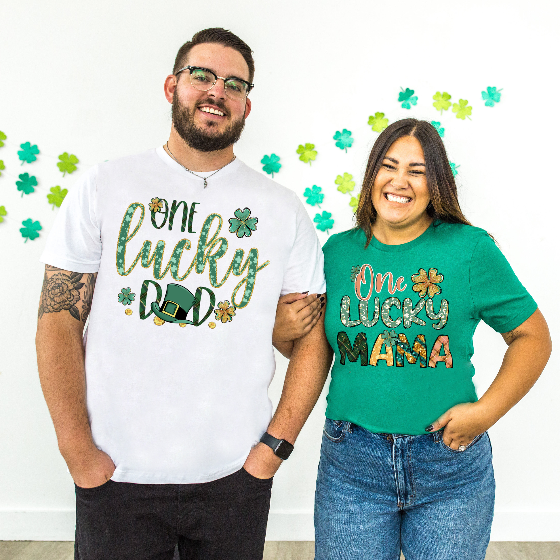 One Lucky Mama St. Patricks Day Graphic Tee T-shirt Tea Shirt Shoppe