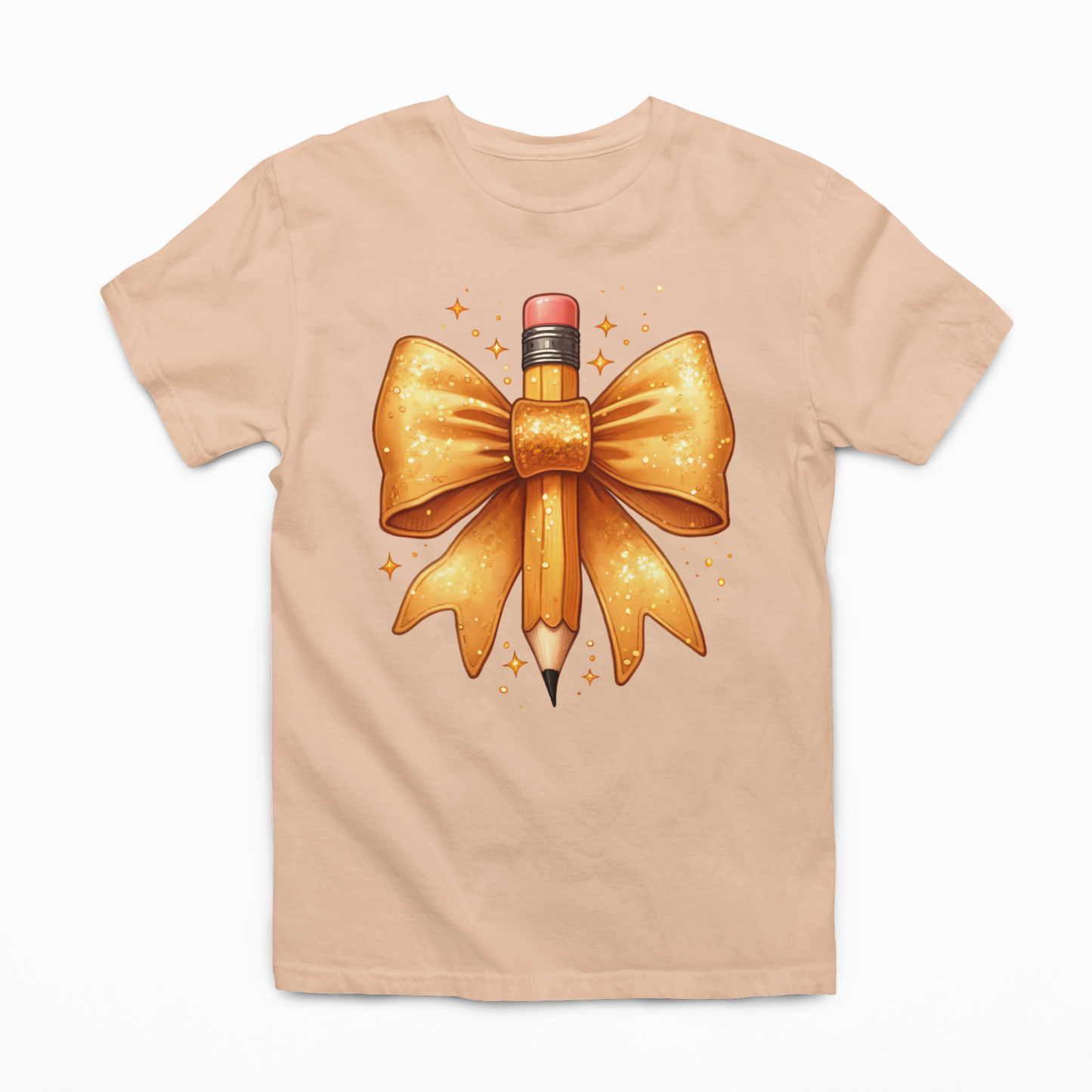 Pencil Coquette Youth & Toddler Graphic Tee Youth Graphic Tee Tea Shirt Shoppe 2T Peachy