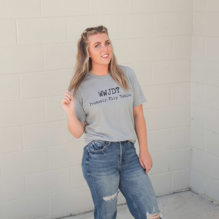 WWJD Adult Graphic tshirt