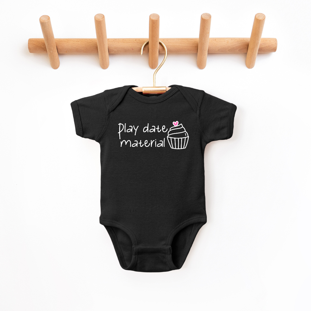 Play Date Material Infant Bodysuit Baby & Toddler Clothing Tea Shirt Shoppe