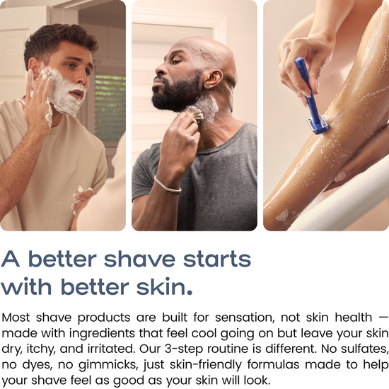 3-Step Shave Routine: pre-Shave/Shave Cream/after-Shave Balm