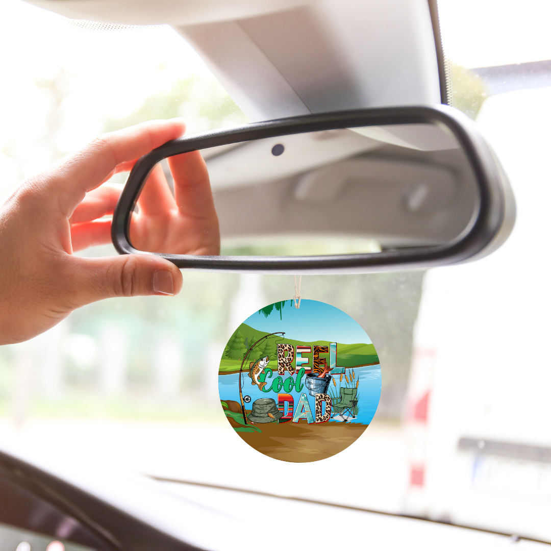 Reel Cool Dad Car Freshener car freshie Tea Shirt Shoppe