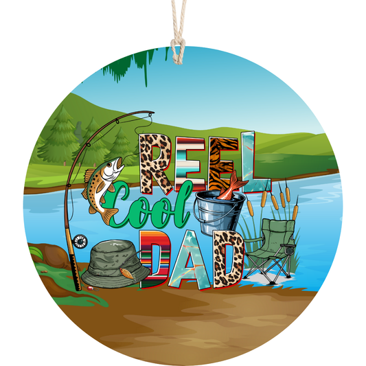 Reel Cool Dad Car Freshener car freshie Tea Shirt Shoppe