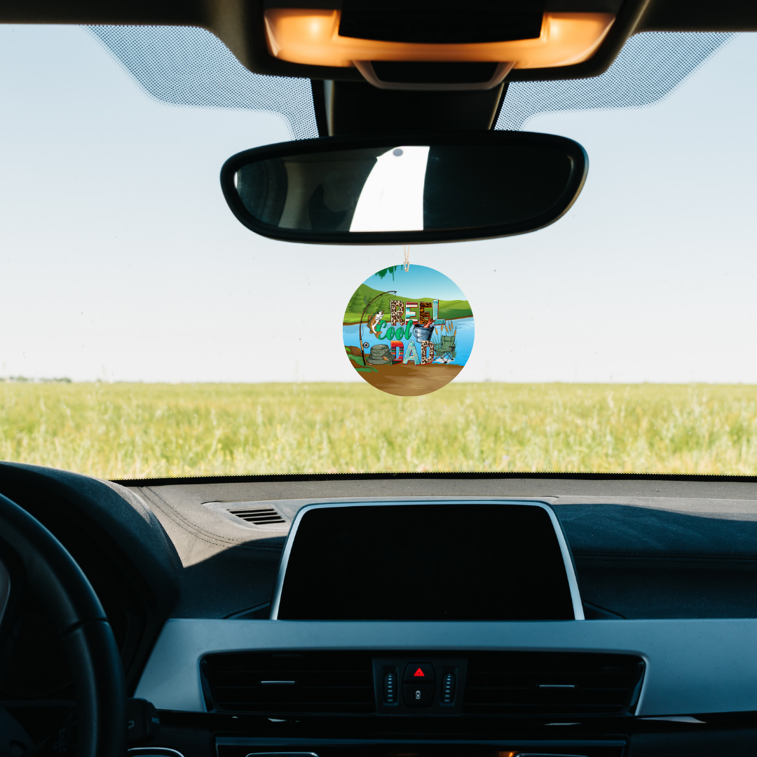 Reel Cool Dad Car Freshener car freshie Tea Shirt Shoppe