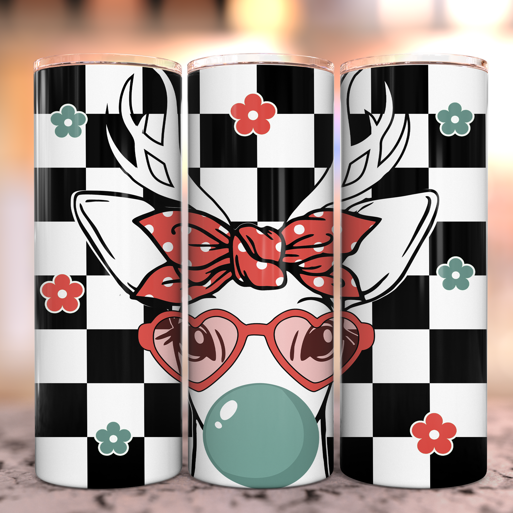 Riendeer Love Stainless Steel Tumbler Food & Beverage Carriers Tea Shirt Shoppe