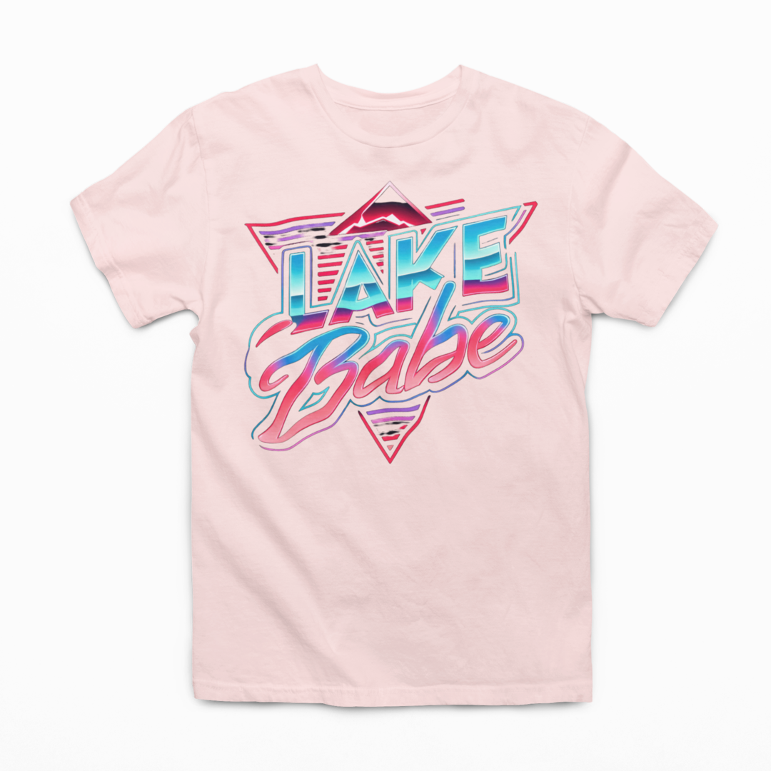 Lake Babe Graphic Tee T-shirt Tea Shirt Shoppe S Soft Pink