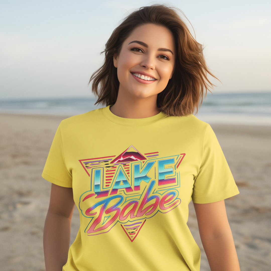 Lake Babe Graphic Tee T-shirt Tea Shirt Shoppe S Yellow