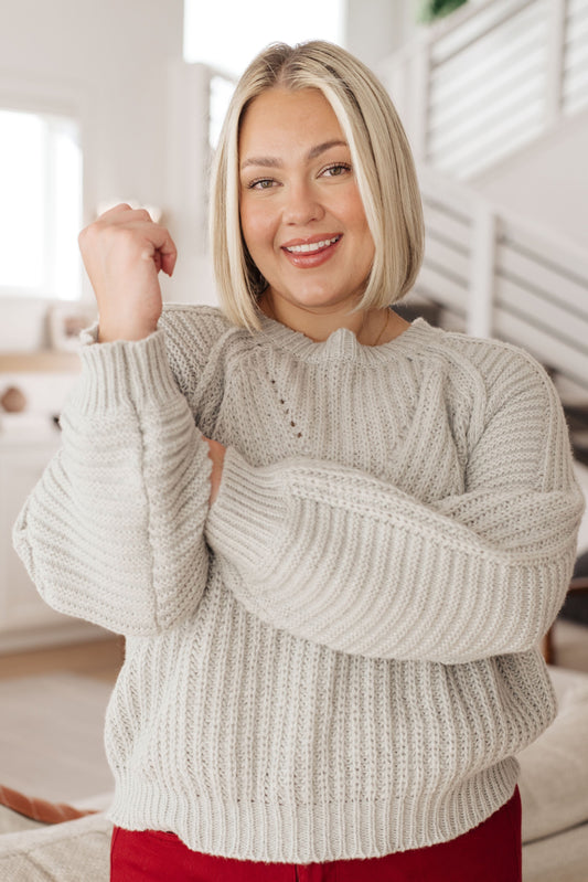 Roll on By Balloon Sleeve Sweater in knit – alternate view 2