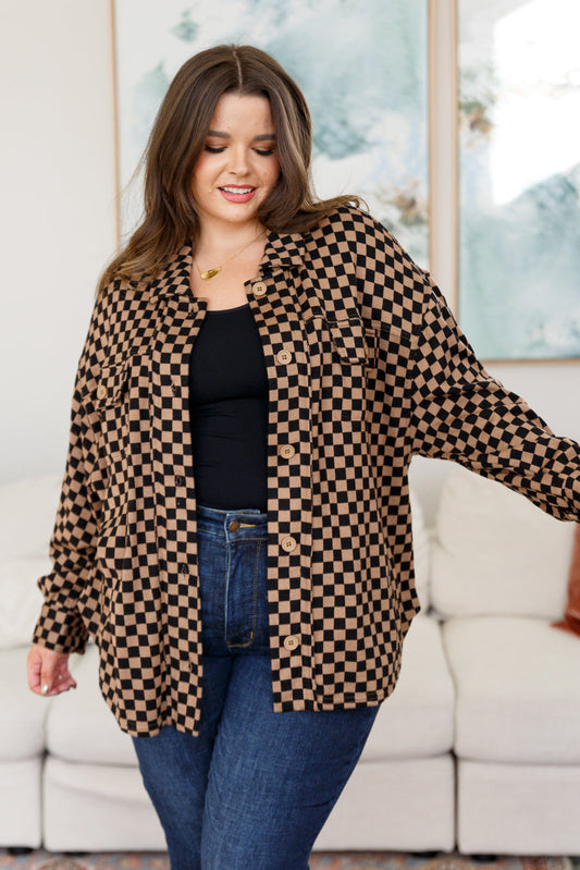 Safe Secrets Checkered Shacket – alternate view 2