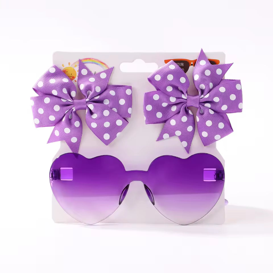 Sunshine Sweetheart Bow & Shades Set