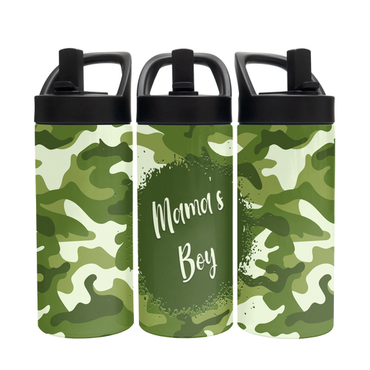 Mama's Boy 15 oz Youth & Toddler Tumbler Tumbler Tea-Shirt Shoppe