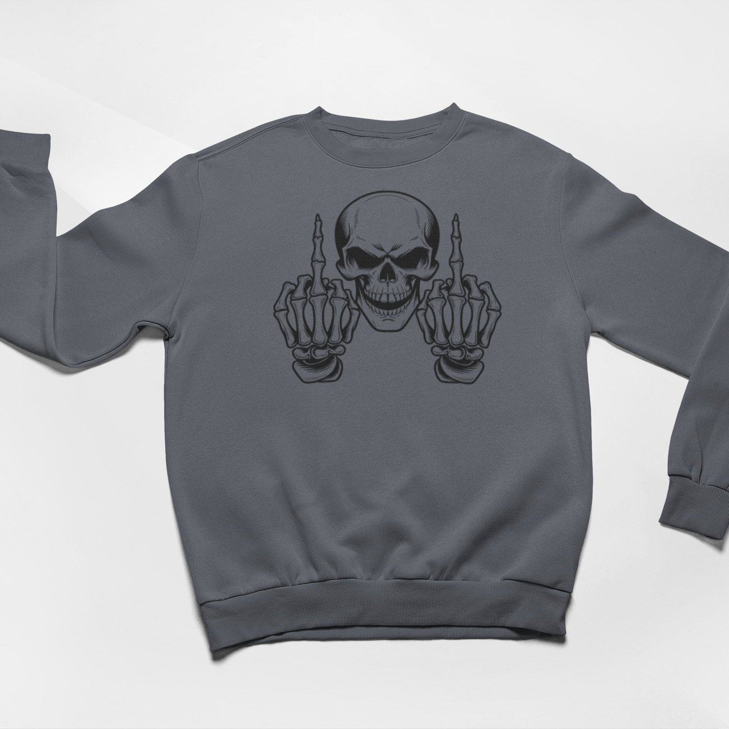 Bone To Be Rude Graphic Sweatshirt Graphic Sweatshirt Tea Shirt Shoppe S Charcoal