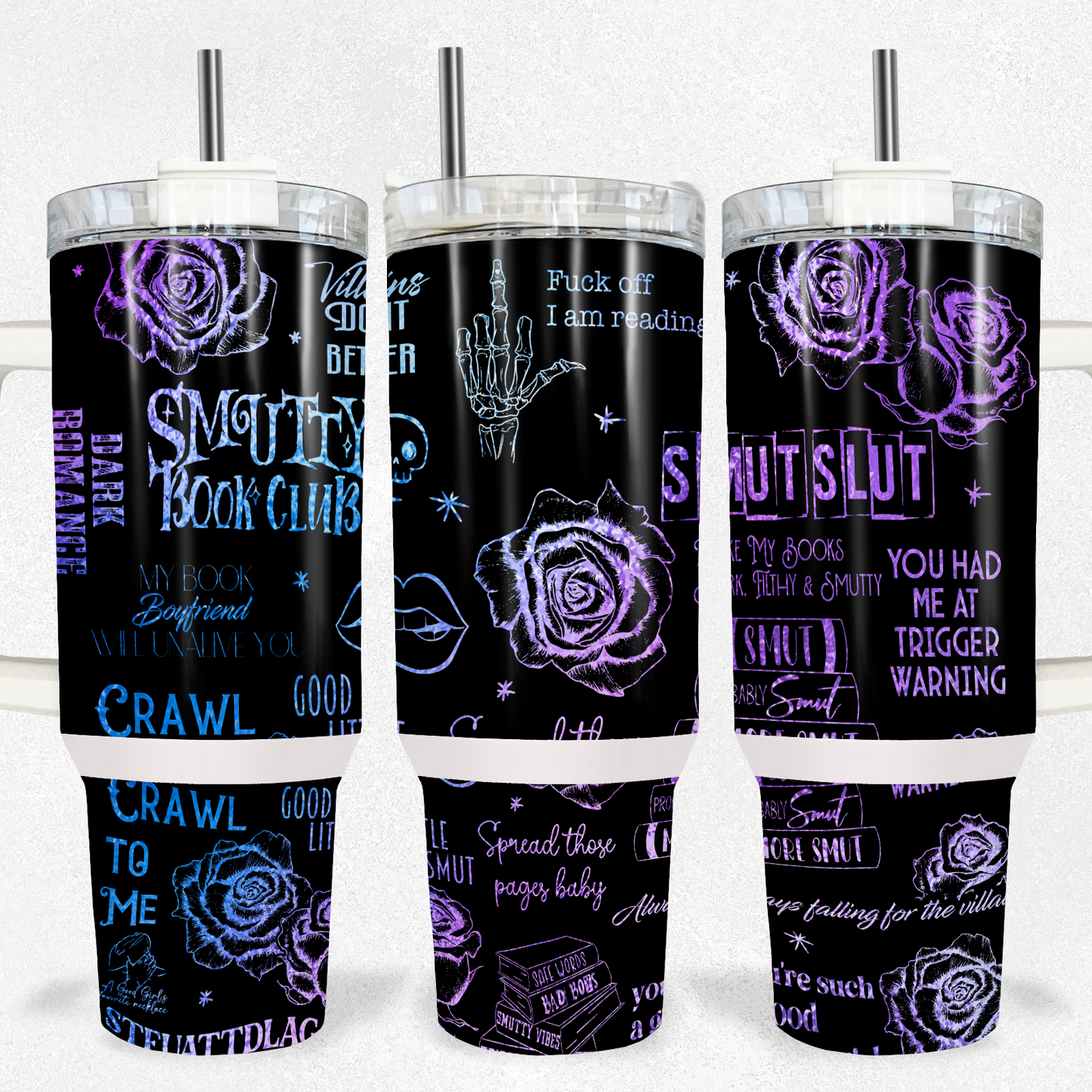 Smutty Book Club 40oz Tumbler Tumbler Tea-Shirt Shoppe