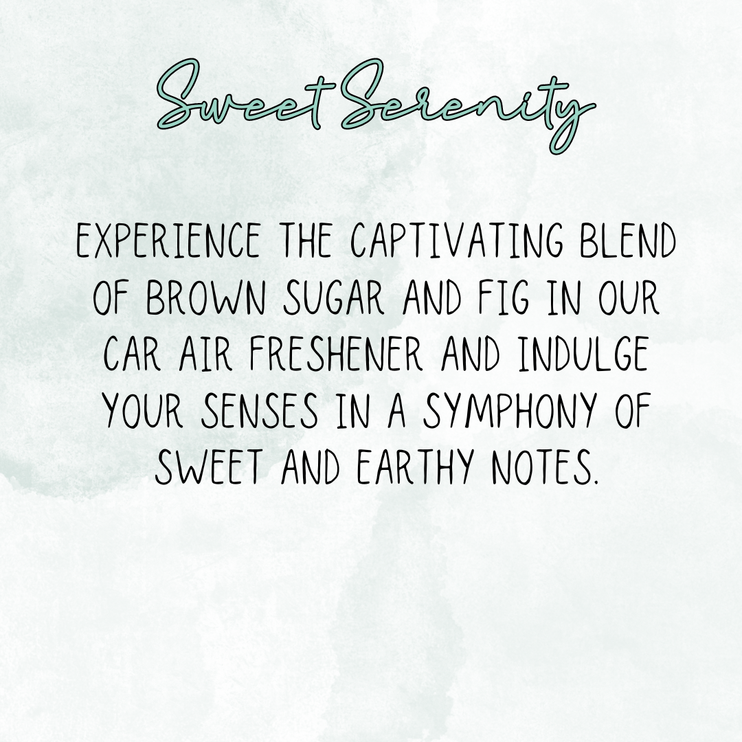 Plant Sanctuary Re-Scentable Round Car Freshener car freshie Tea Shirt Shoppe Sweet Serenity