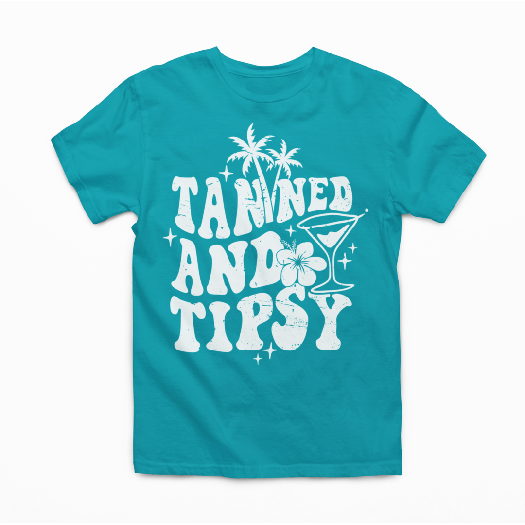 Tanned And Tipsy Graphic Tee