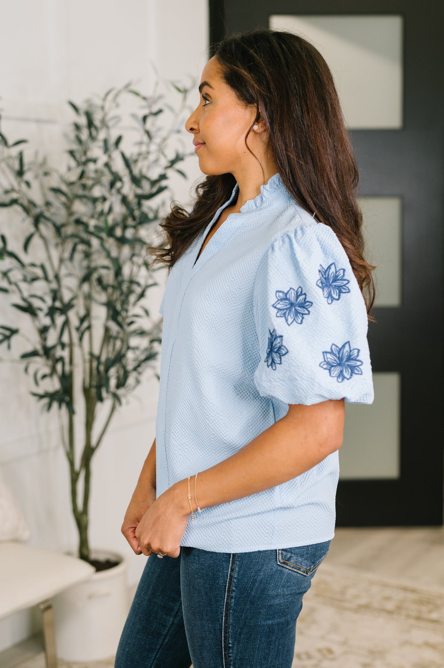 That Easy Notch Neck Blouse – alternate view 4