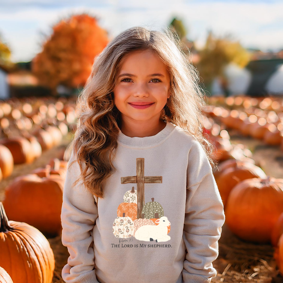 The Lord Is My Shepard Youth & Toddler Sweatshirt Youth Graphic Sweatshirt Tea Shirt Shoppe