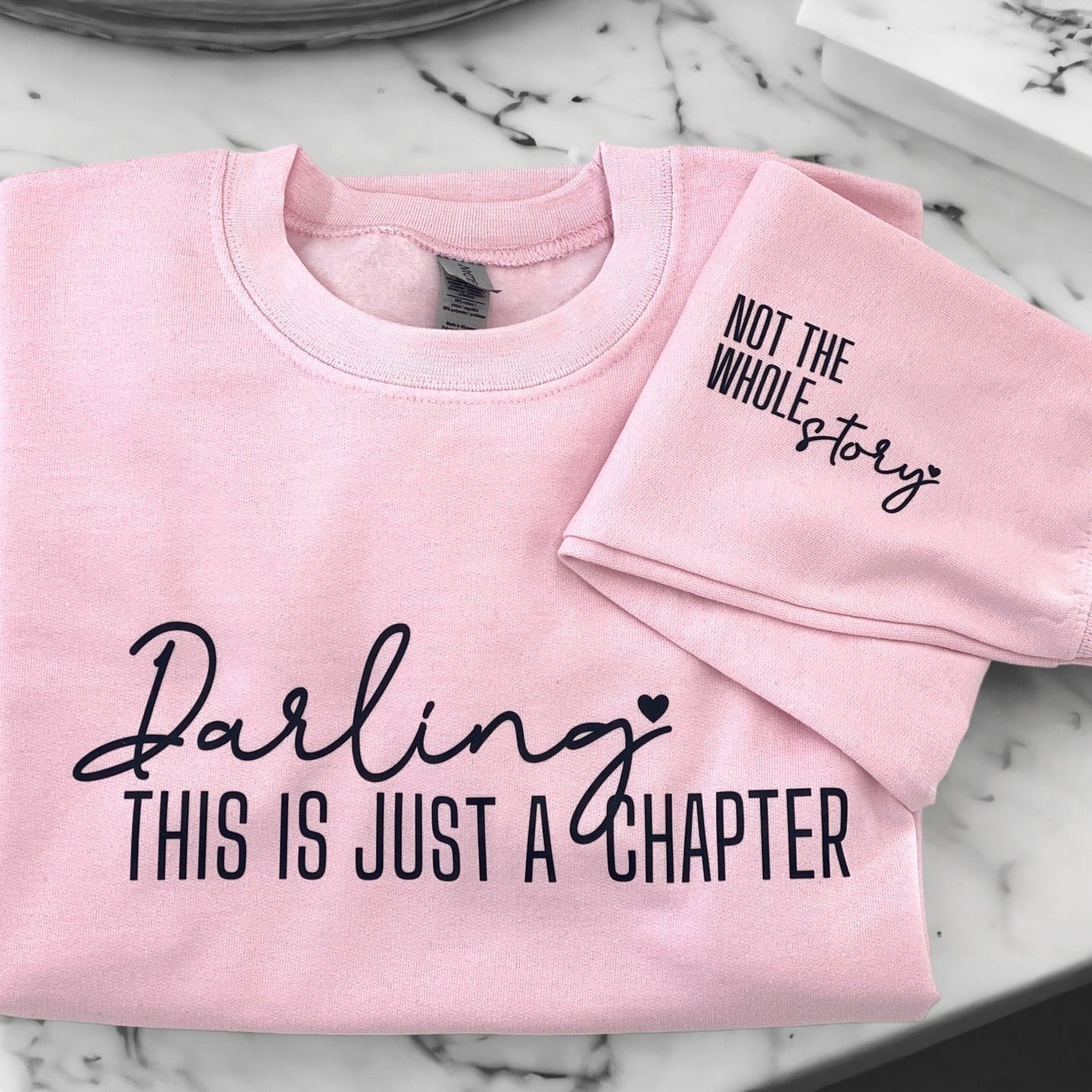 Just A Chapter Graphic Sweatshirt Sweatshirt Tea Shirt Shoppe