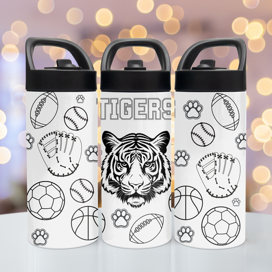 Tiger Coloring 15 oz Tumbler Tumbler Tea-Shirt Shoppe