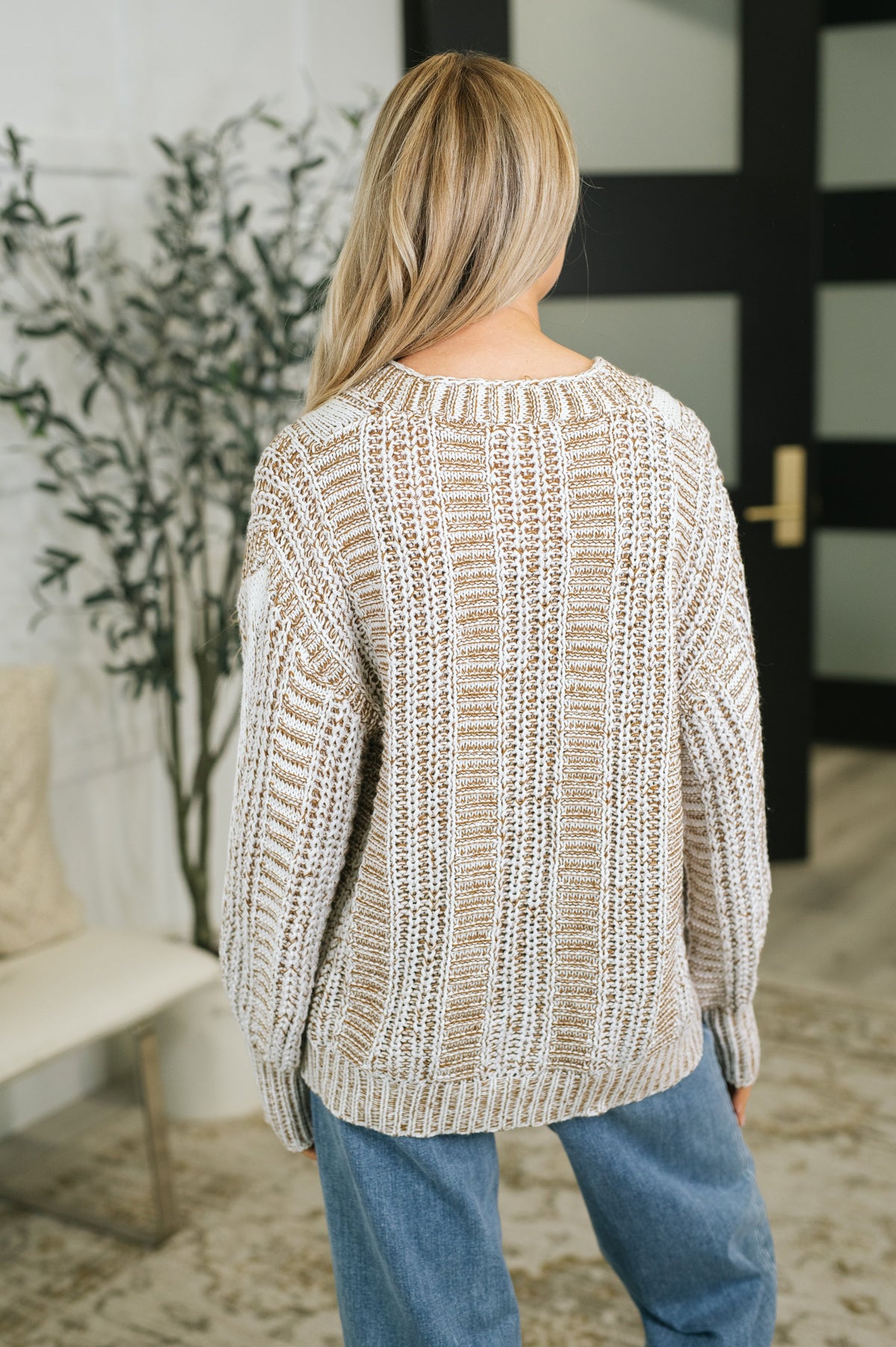 To Feel Good Button Down Cardigan in cable knit – alternate view 4