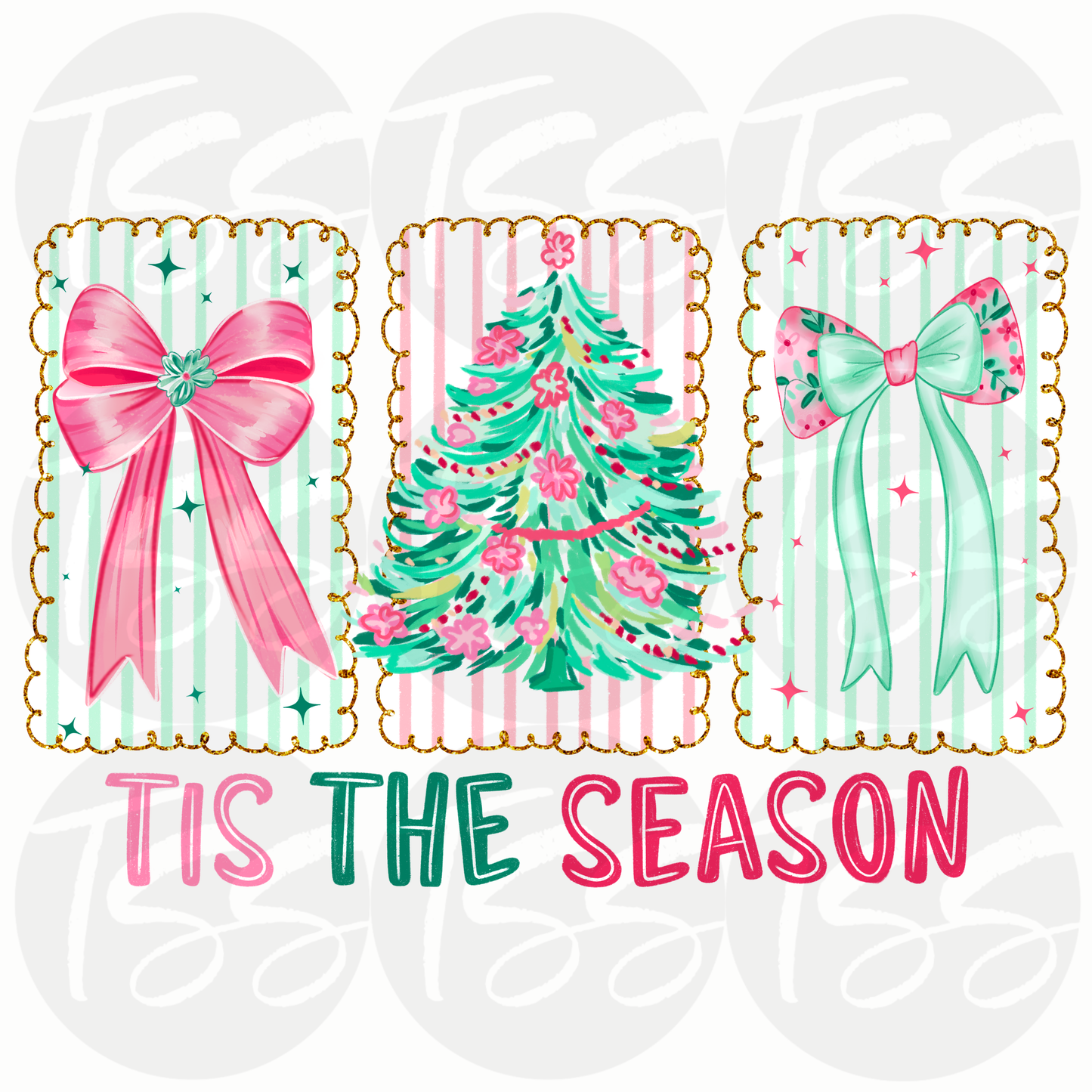 Tis The Season Full Color Ready For Press DTF Print Transfer, Direct To Film