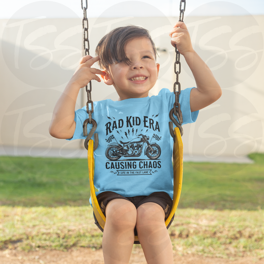 Rad Kid Era Hot Peel Custom Full Color Ready For Press DTF Print Transfer, Direct To Film