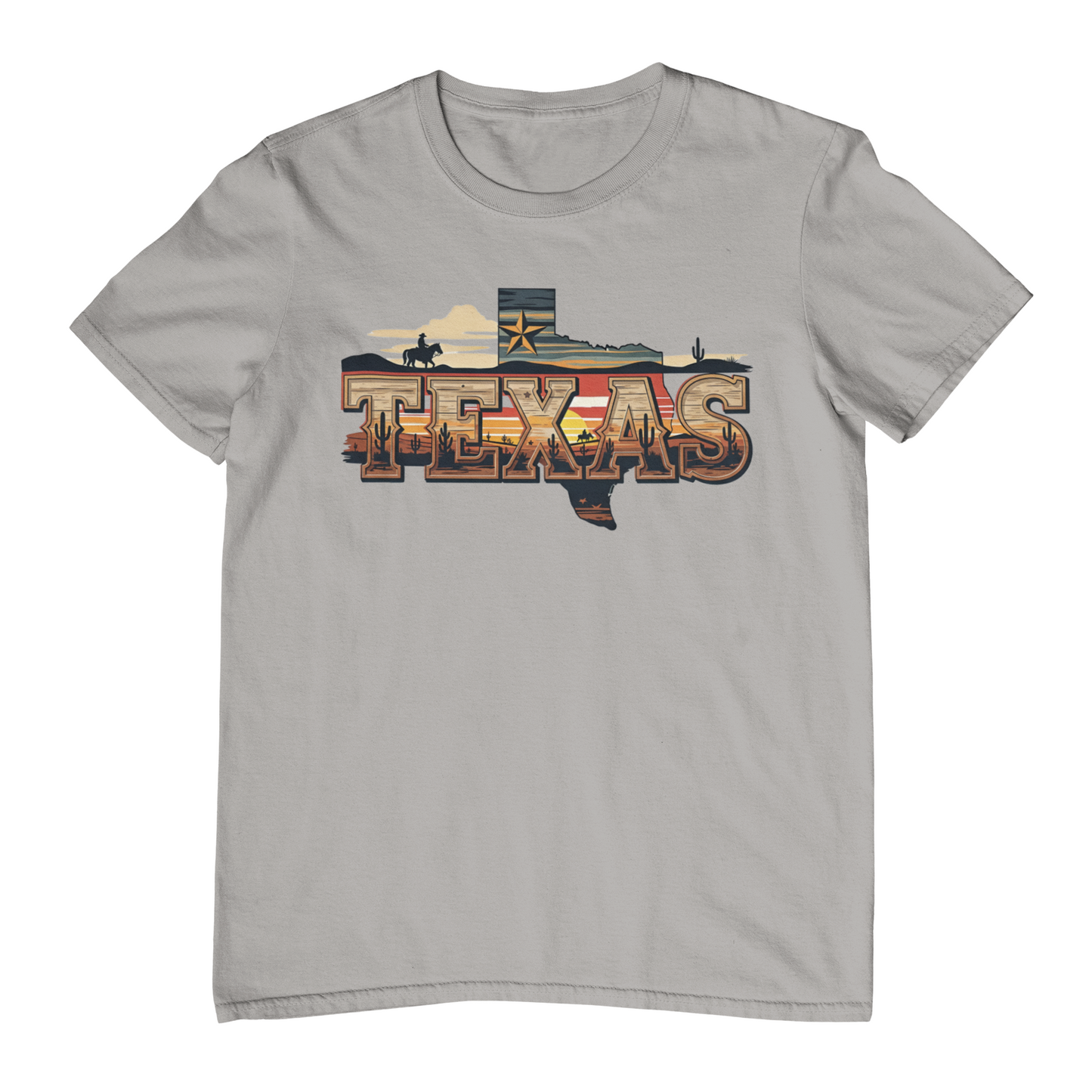 Vintage Texas Sunset Adult Graphic Tee