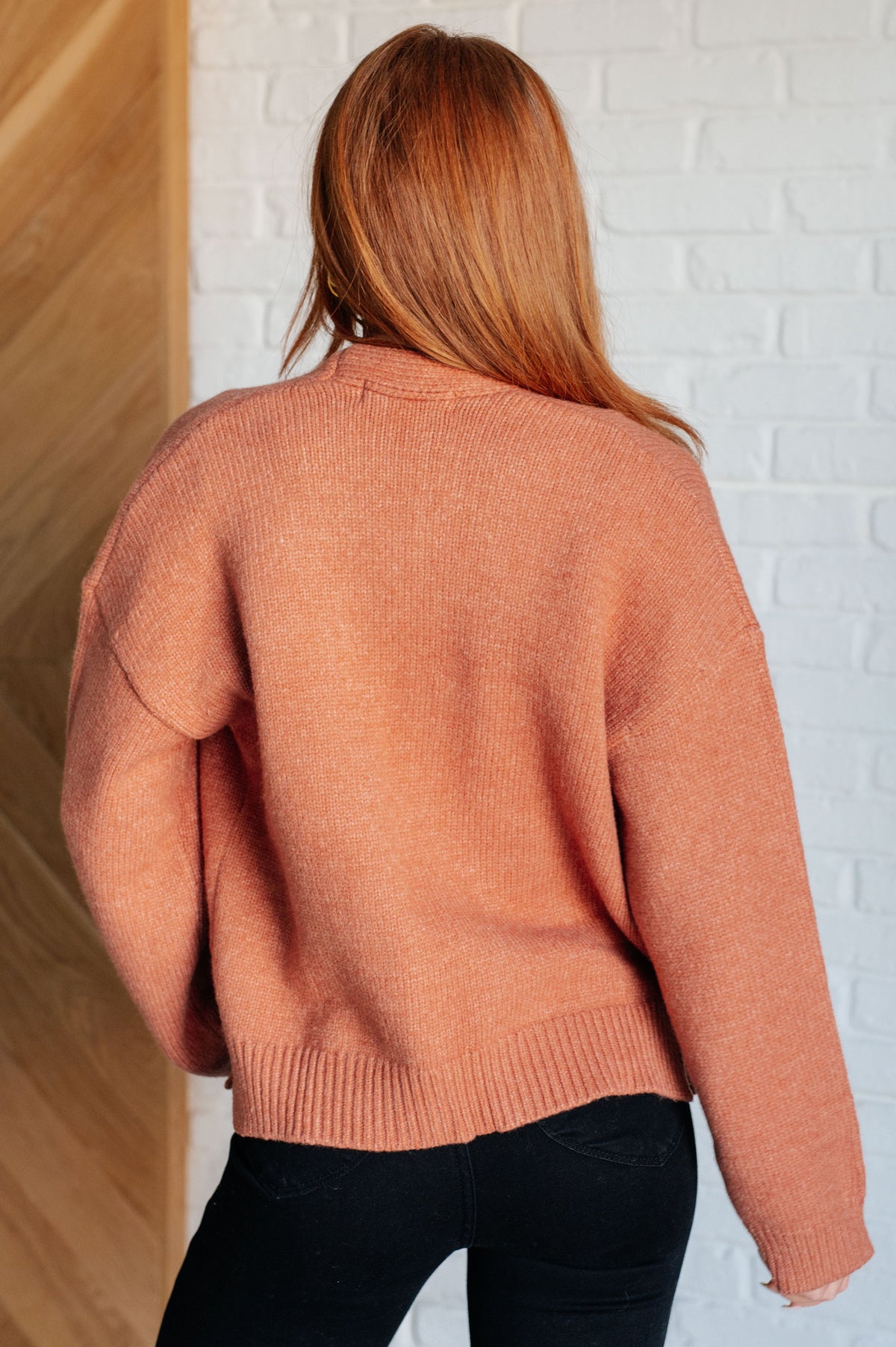 Wait for True Love Open Front Cardigan in knit – alternate view 7